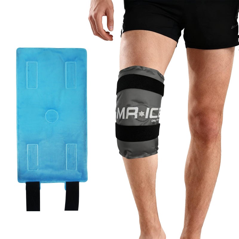 Knee Ice Pack Wrap for Knee Replacement Surgery Large Reusable Gel Ice Pack for Injuries, Leg Pain, Arthritis, Meniscus Tear and ACL,Flexible Wrap Ice Bag Knee Pain Relief (Blue, 20.5" x 10.4")